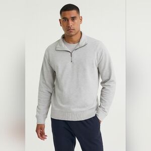 🩶 Vuori Performance Half Zip – DreamKnit™ Gray (Size L)